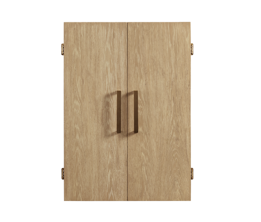 American Heritage Port Royal Dartboard Cabinet White Oak - PRDARTCAB-WO
