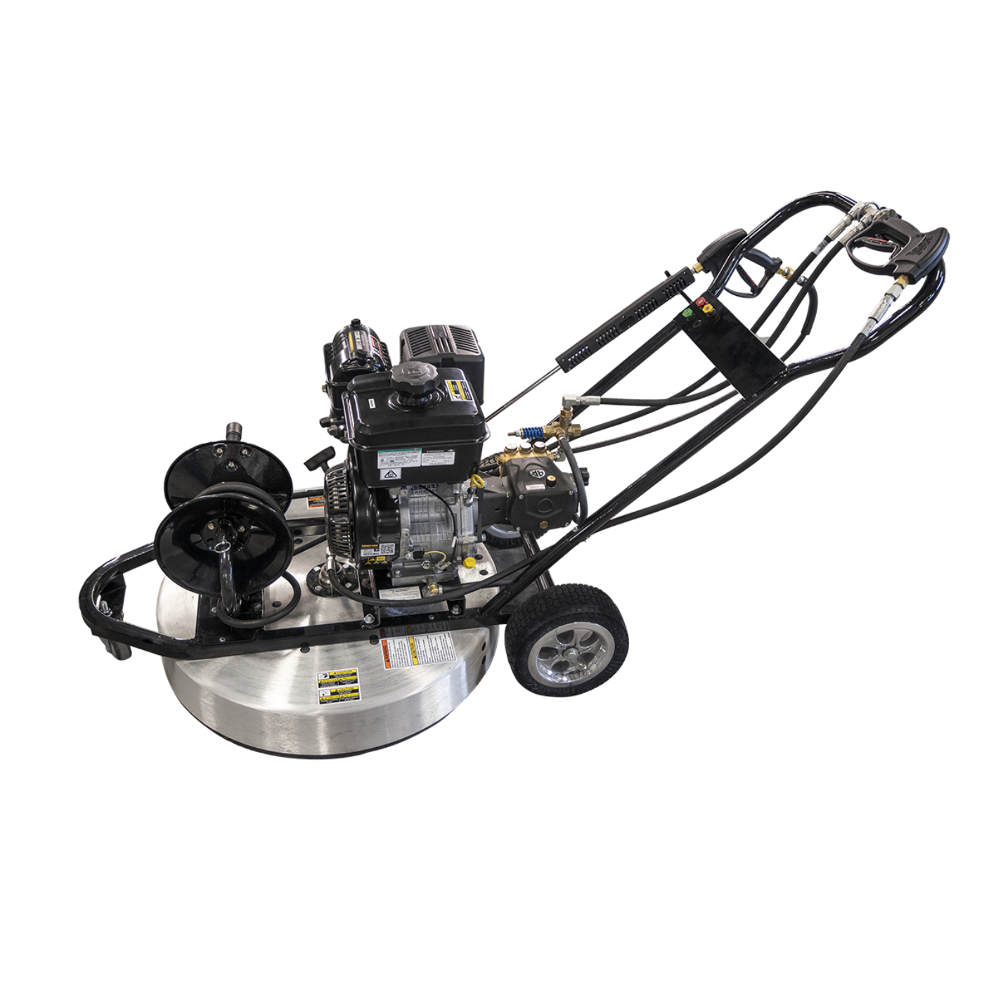 CleanFreak PressureMower Mobile Concrete Surface Cleaner w/ 30" Deck, 25' Hose & Wand - WET-PM30-14HR