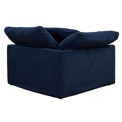 Sunset Trading Cloud Puff 3 Piece 88" Wide Slipcovered Modular Sectional Small L Shaped Sofa - SU-1458-49-3C
