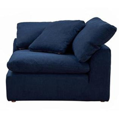 Sunset Trading Cloud Puff 3 Piece 88" Wide Slipcovered Modular Sectional Small L Shaped Sofa - SU-1458-49-3C