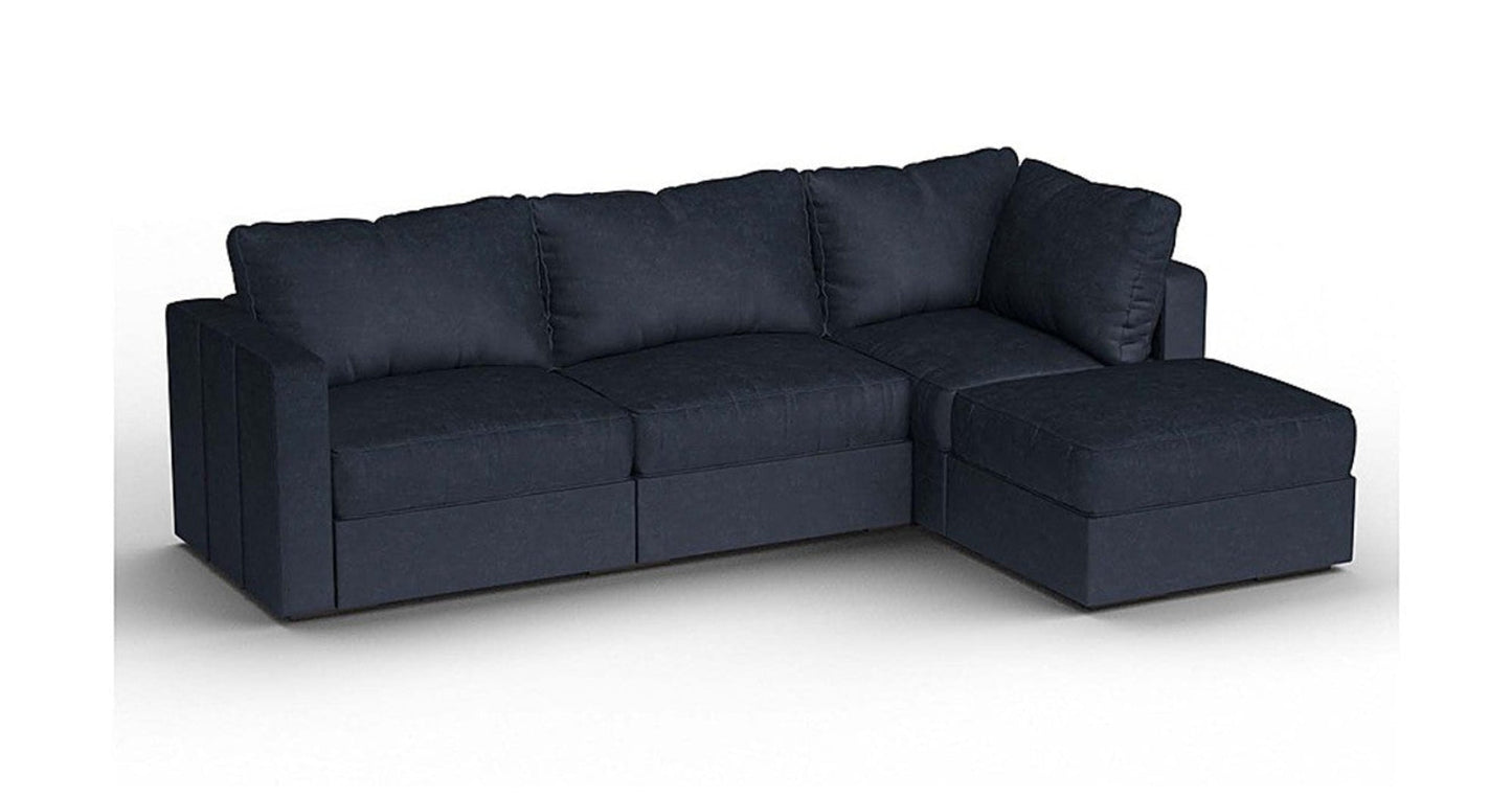 Lovesac – 4 Seats + 5 Sides Corded Velvet &amp; Lovesoft – Midnight Navy - 1772614116846_593