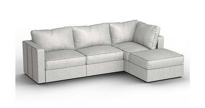 Lovesac – 4 Seats + 5 Sides Luxe Chenille &amp; Standard Foam – Tonal Sterling - 1772863761547_56