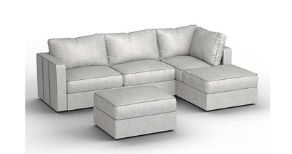 Lovesac – 5 Seats + 5 Sides Luxe Chenille &amp; Lovesoft – Tonal Sterling - 1772861482351_668