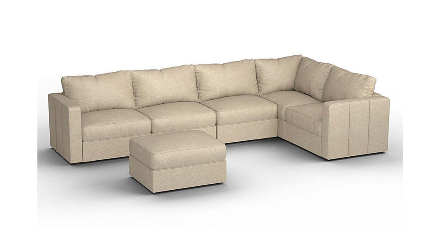 Lovesac – 6 Seats + 8 Sides Combed Chenille &amp; Lovesoft – Tan - 1772612912149_788