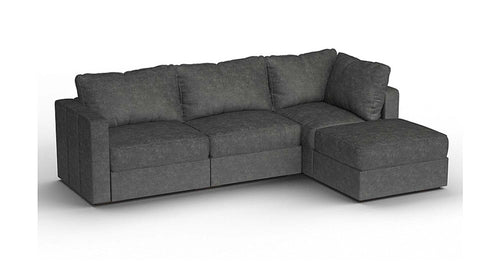 Lovesac – 4 Seats + 5 Sides Corded Velvet &amp; Standard Foam – Charcoal Grey - SKU_1772866982451_344