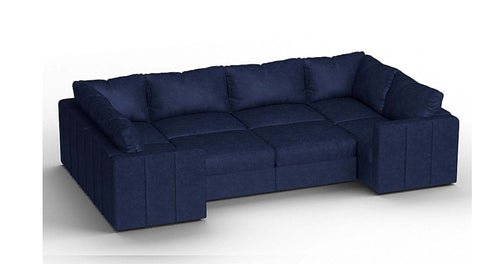 Lovesac – 8 Seats + 10 Sides Corded Velvet &amp; Standard Foam – Sapphire Navy - SKU_1772863247573_894