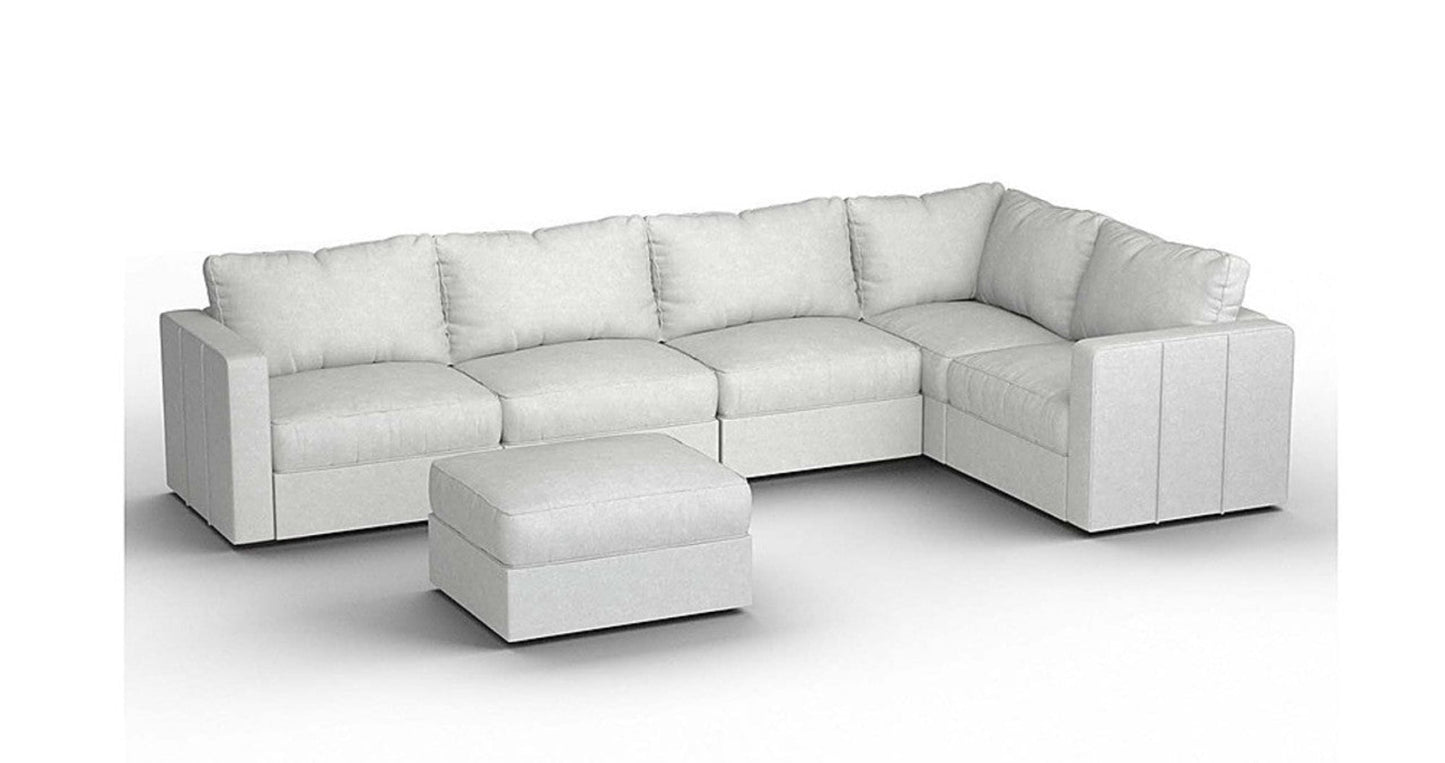 Lovesac – 6 Seats + 8 Sides Corded Velvet &amp; Standard Foam – Sky Grey - 1772606892607_160