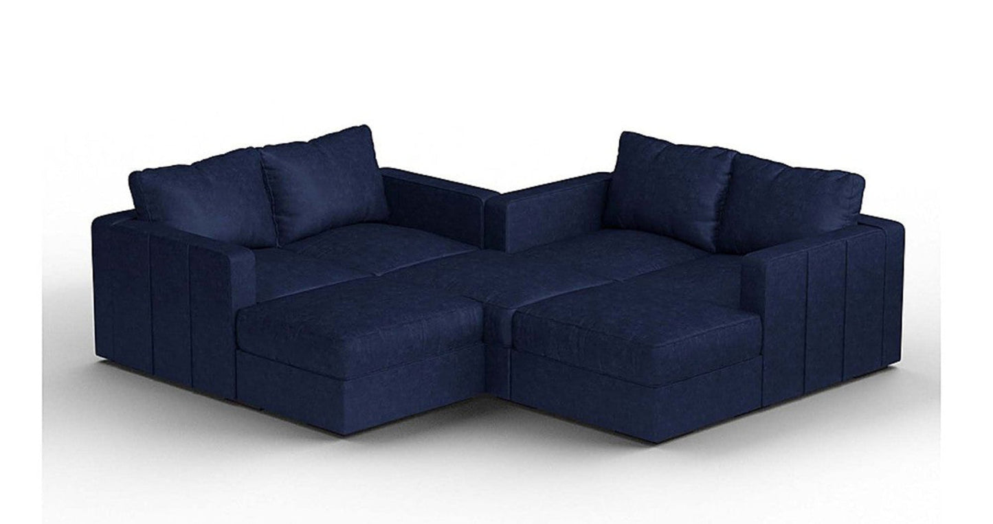 Lovesac – 7 Seats + 8 Sides Corded Velvet &amp; Standard Foam – Sapphire Navy - 1772603037927_55