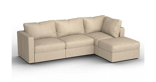 Lovesac – 4 Seats + 5 Sides Combed Chenille &amp; Lovesoft – Tan - 1772606827628_912