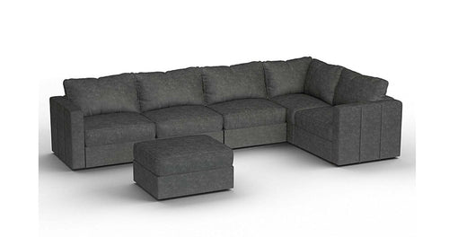 Lovesac – 6 Seats + 8 Sides Corded Velvet &amp; Lovesoft – Charcoal Grey - 1772604939081_11
