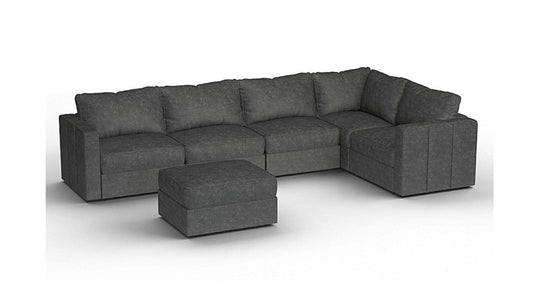 Lovesac – 6 Seats + 8 Sides Corded Velvet &amp; Lovesoft – Charcoal Grey - 1772604939081_11