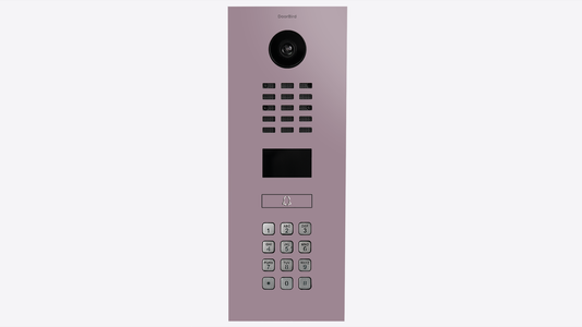 DoorBird D2101KV IP Video Intercom, 1 Call Button in Pastel Violet, RAL 4009