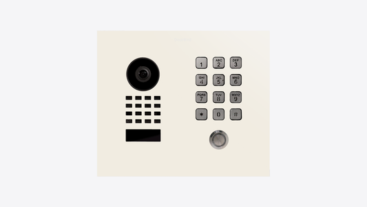 DoorBird D1101KH Classic Flush-Mount IP Video Door Station in Pure White, RAL 9010