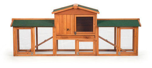 Prevue Pet Chicken Coop/Rabbit Hutch with Double-Run - 4600