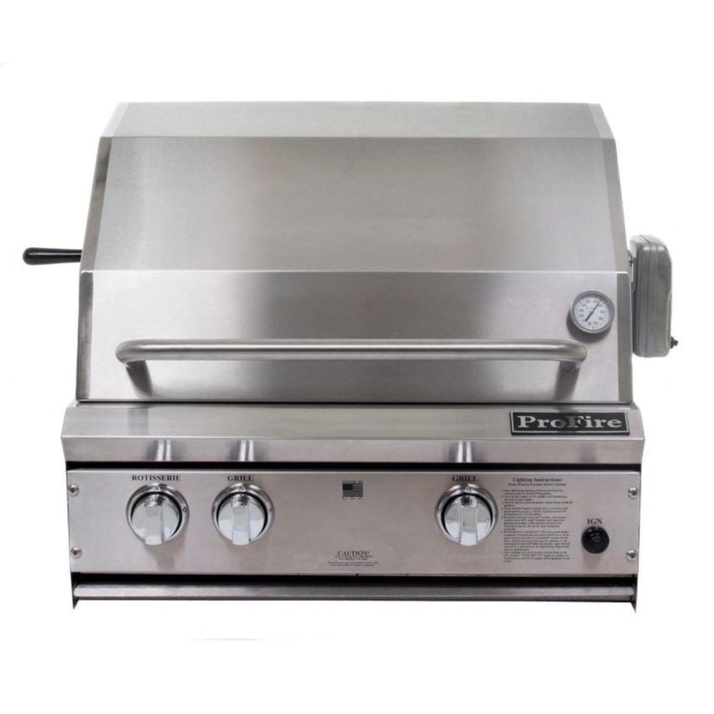 ProFire Briquette Series 27-Inch Built-In Grill - BQPF27G-P