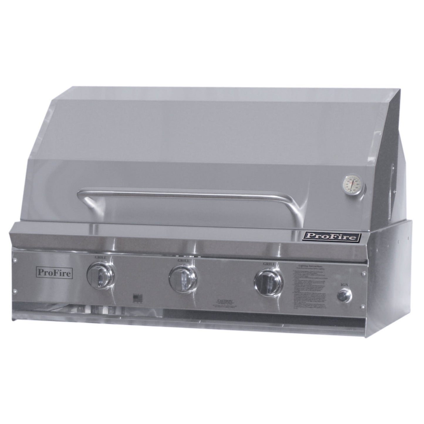 ProFire Briquette Series 36-Inch Built-In Grill Head - BQPF36G-P