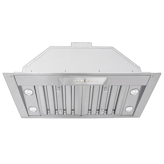 Range Hood Insert/Liner, 15, 18 or 21 inch Deep Options, Ducted, 600/1200 CFM, Stainless Steel | Proline PLJL Hurricane - Hurricane PLJL INS.28.15D