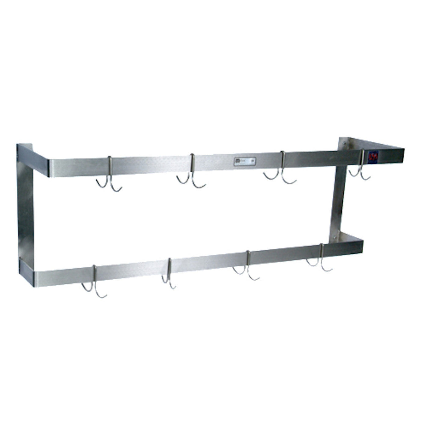 John Boos PRW22 Wall Mount 60" Double Bar Pot Rack - JBPRW22