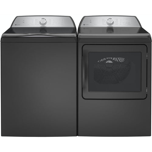 GE Appliances Profile 28 Inch Top Load Smart Washer & GE Profile 27 Inch Electric Dryer - PTW605BPRDG