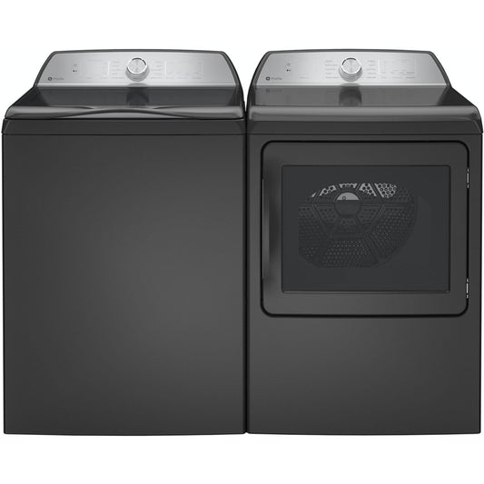 GE Appliances Profile 28 Inch Top Load Smart Washer & GE Profile 27 Inch Electric Dryer - PTW605BPRDG