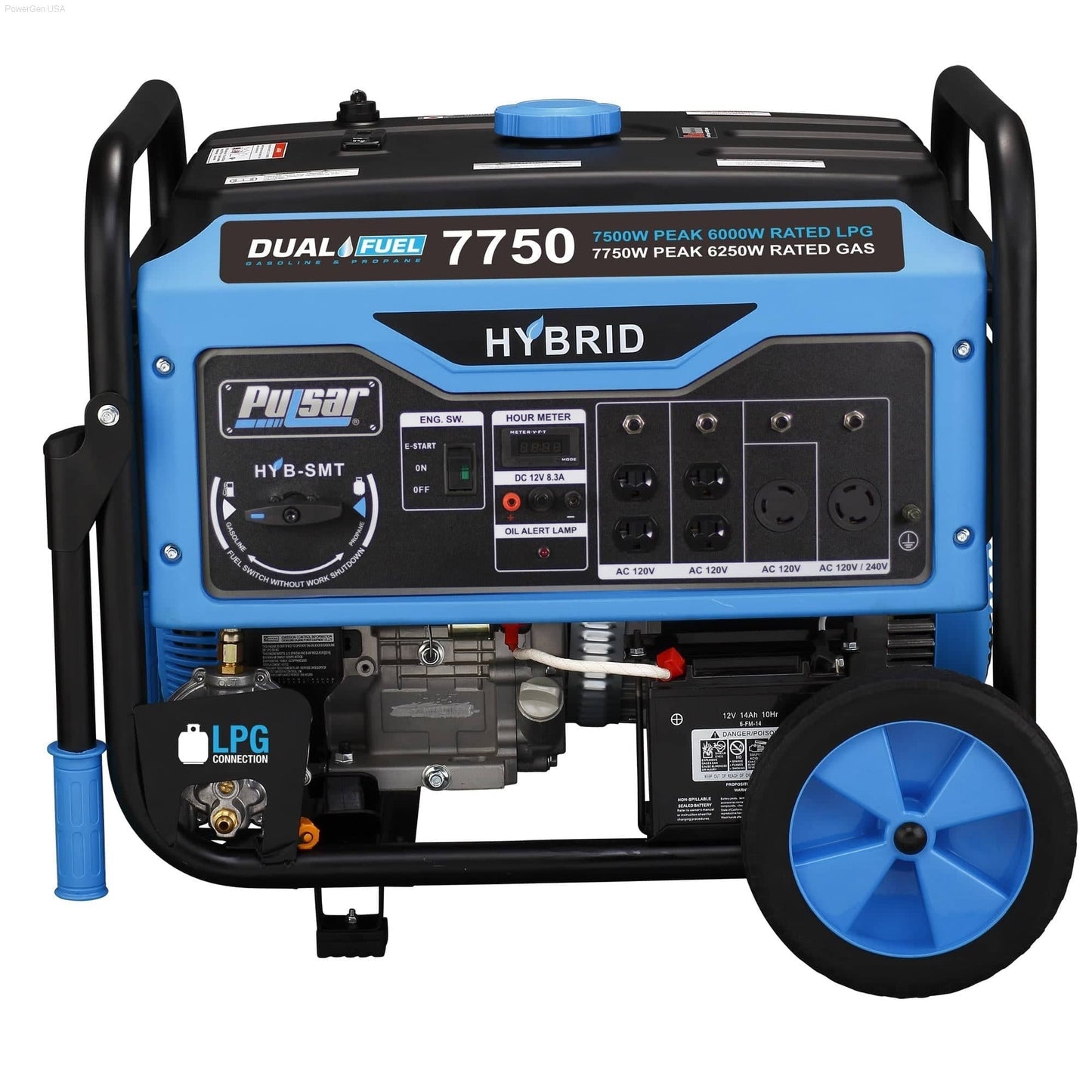 Aurora Generators Pulsar PG7750B- Dual Fuel Generator with Switch & Go Capability - PowerGen USA - PG7750B