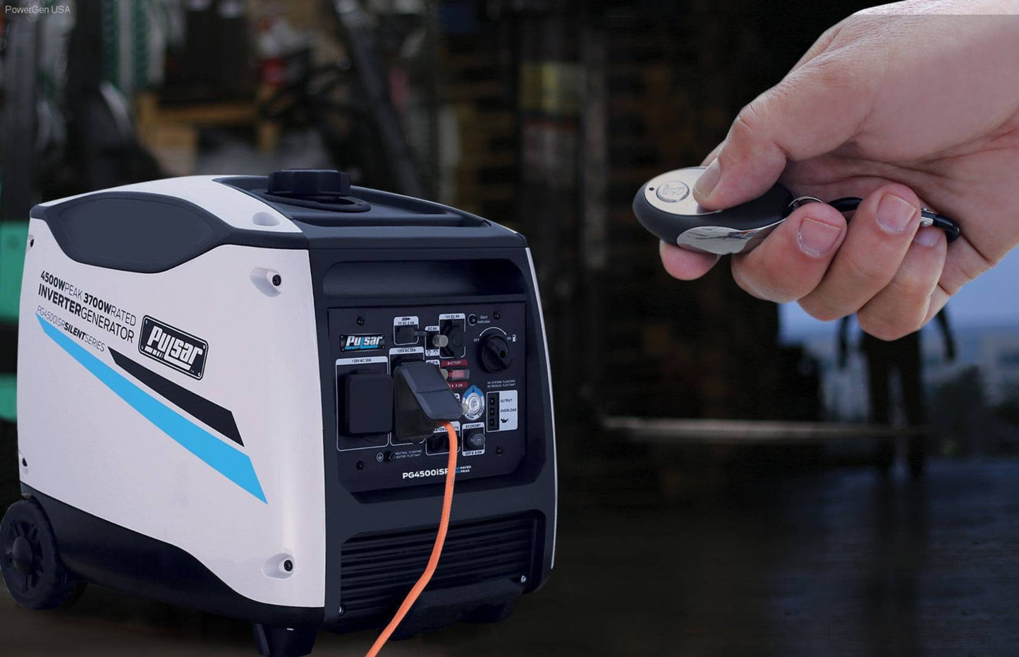 Aurora Generators Pulsar PG4500iSR Inverter 4500W Generator, RATED 3700W | Gas Generators - PowerGen USA - PG4500iSR