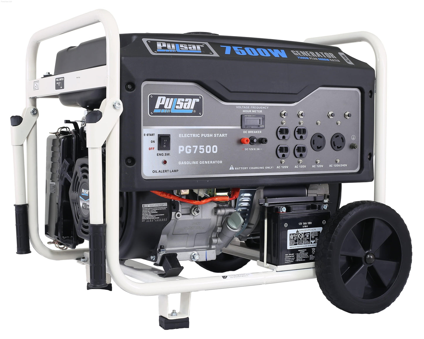 Aurora Generators Pulsar PG7500-7500W Generator RATED 6000W - PowerGen USA - PG7500