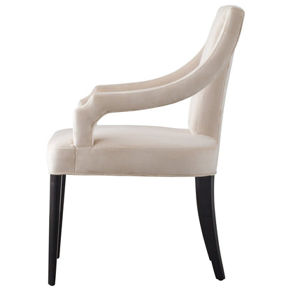 New Pacific Direct Viola Velvet Fabric Klismos Chair 9900033-332