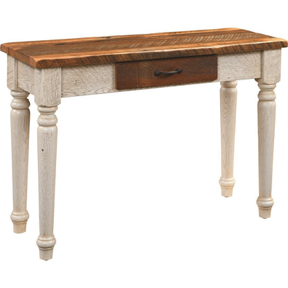 QW Amish Belmont Reclaimed Barnwood Sofa Table - 132D-BST-714