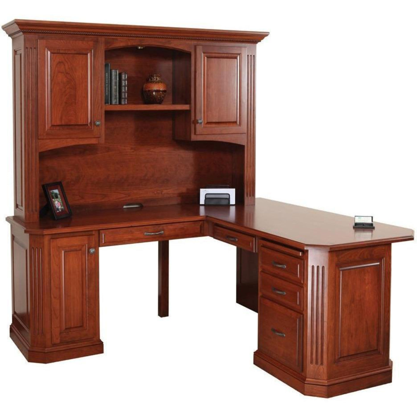 QW Amish Buckingham 68" Corner Desk w/ Optional Hutch - 450C-BUC-102-RP8