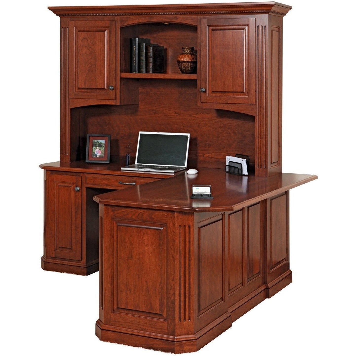 QW Amish Buckingham 68" Corner Desk w/ Optional Hutch - 450C-BUC-102-RP8
