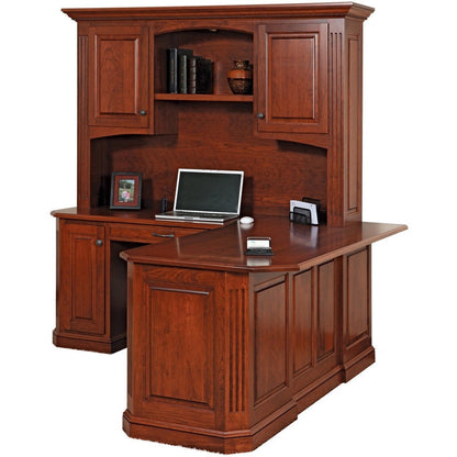 QW Amish Buckingham 68" Corner Desk w/ Optional Hutch - 450C-BUC-102-RP8