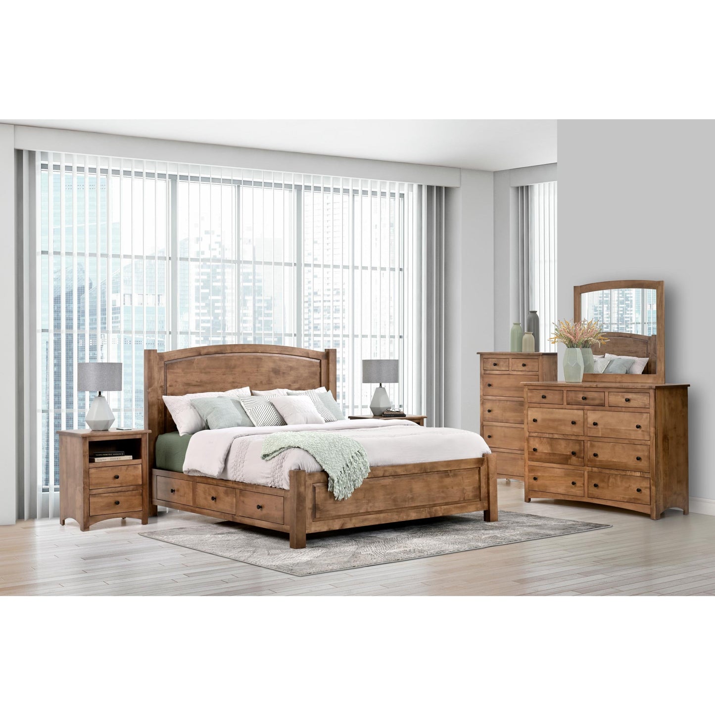 QW Amish Charlotte Nightstand - 857W-CL-111-NS