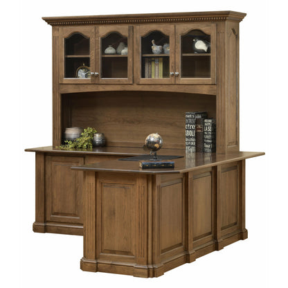 QW Amish Signature Corner Desk with Optional Hutch - 450C-SIG-1702-RP8