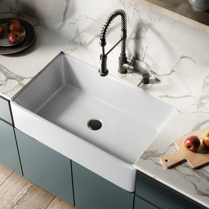 Swiss Madison Elegance 33 x 20 Ceramic, Farmhouse Kitchen Sink - SM-KS247