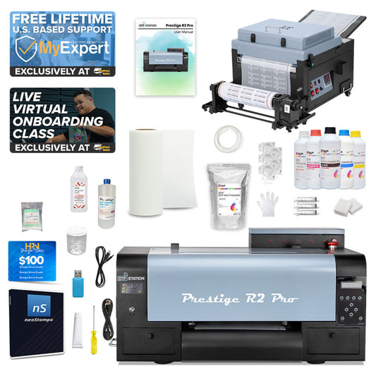 DTF Station 13" Prestige R2 Pro Miro Bundle - BNDL-DTFS-PRR2PRO-SHAKER-13-QG-V
