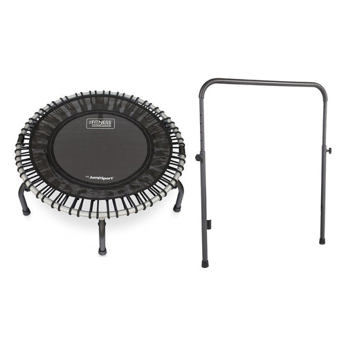 Disc-O-Bed JumpSport 350f Indoor Lightweight 39-Inch Trampoline and Handle Bar Accessory - 250144