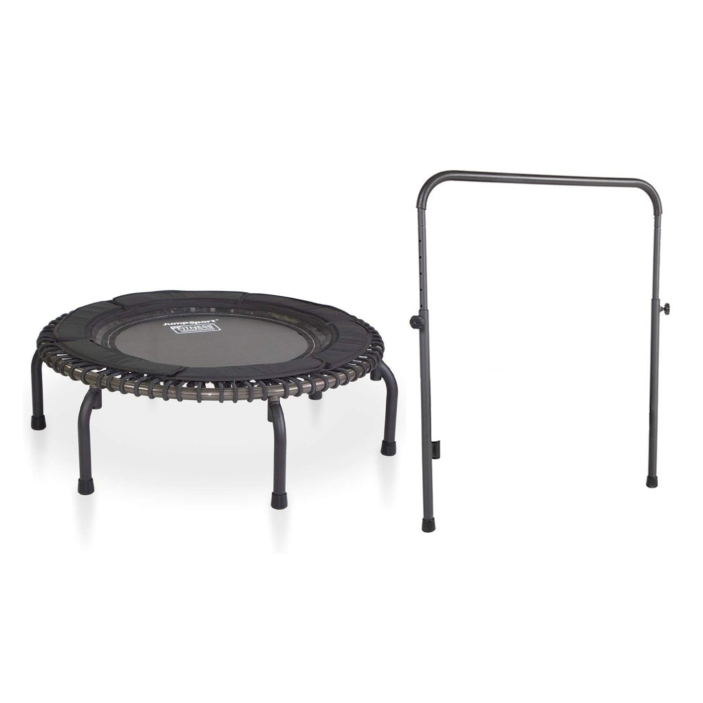 Disc-O-Bed JumpSport 370 PRO Indoor Heavy Duty 39-Inch Trampoline with Handle Bar Accessory - 250176