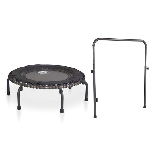 Disc-O-Bed JumpSport 370 PRO Indoor Heavy Duty 39-Inch Trampoline with Handle Bar Accessory - 250176