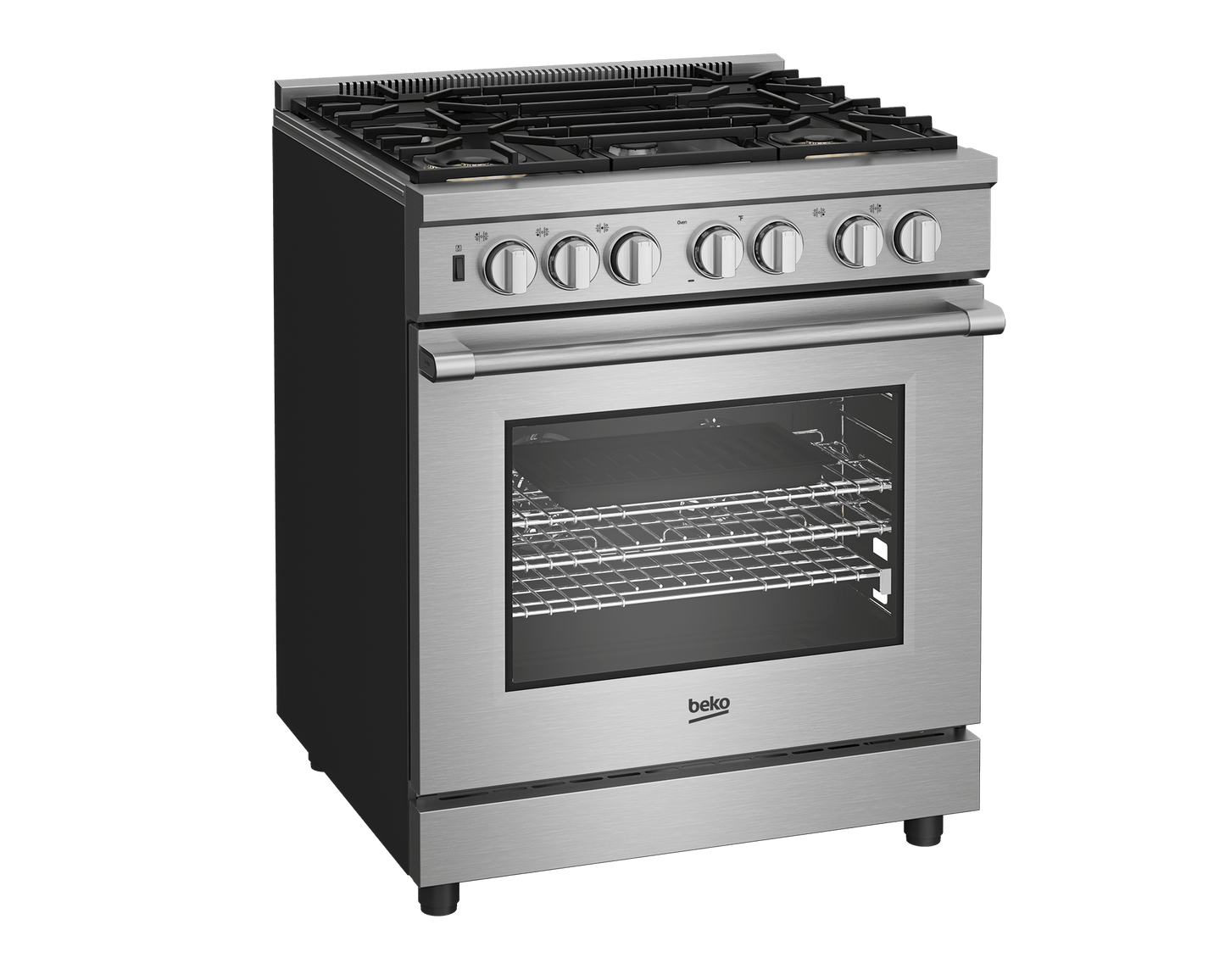 BEKO 30" in Stainless Steel Pro-Style Gas Range in Stainless Steel - PRGR34552SS
