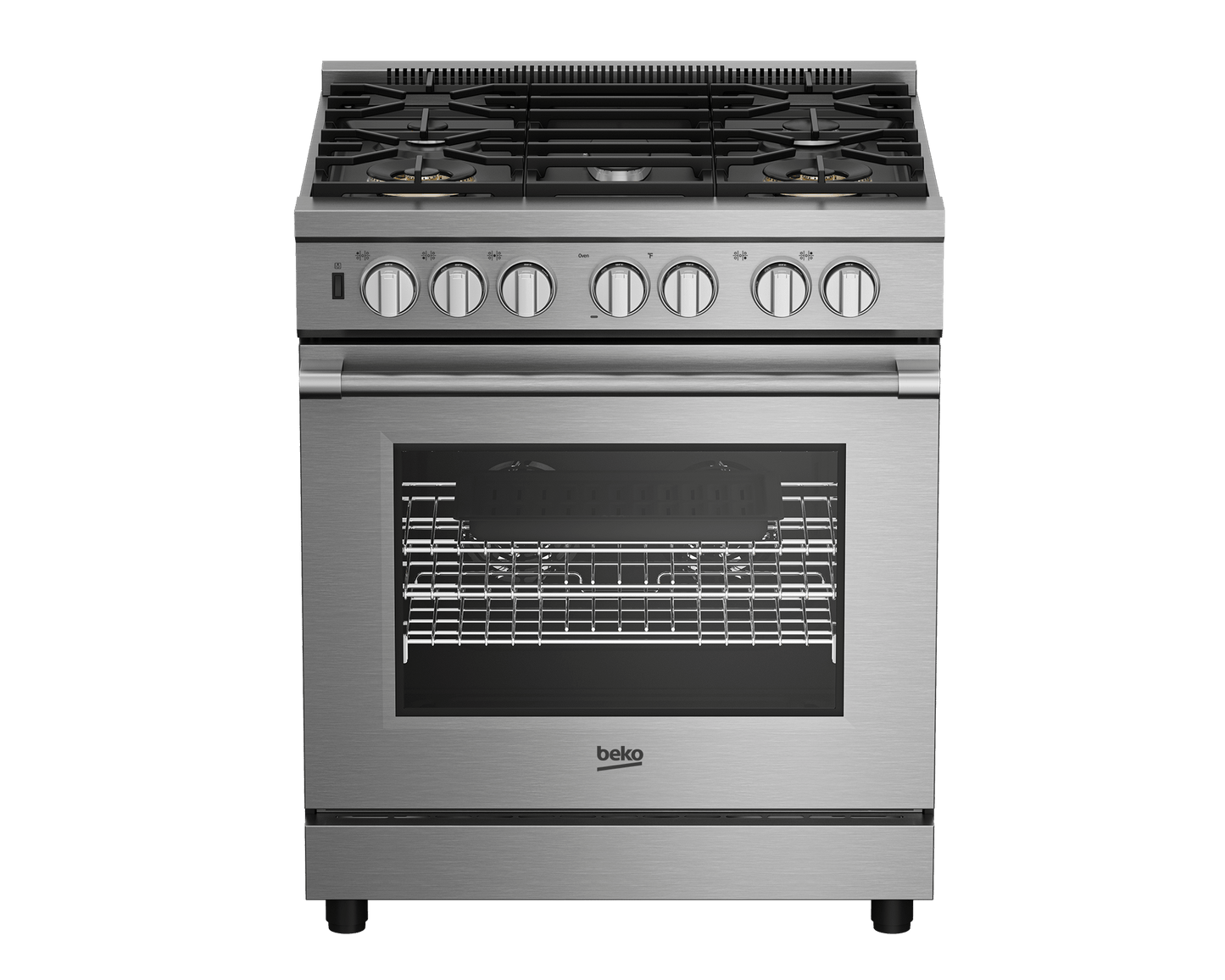 BEKO 30" in Stainless Steel Pro-Style Gas Range in Stainless Steel - PRGR34552SS