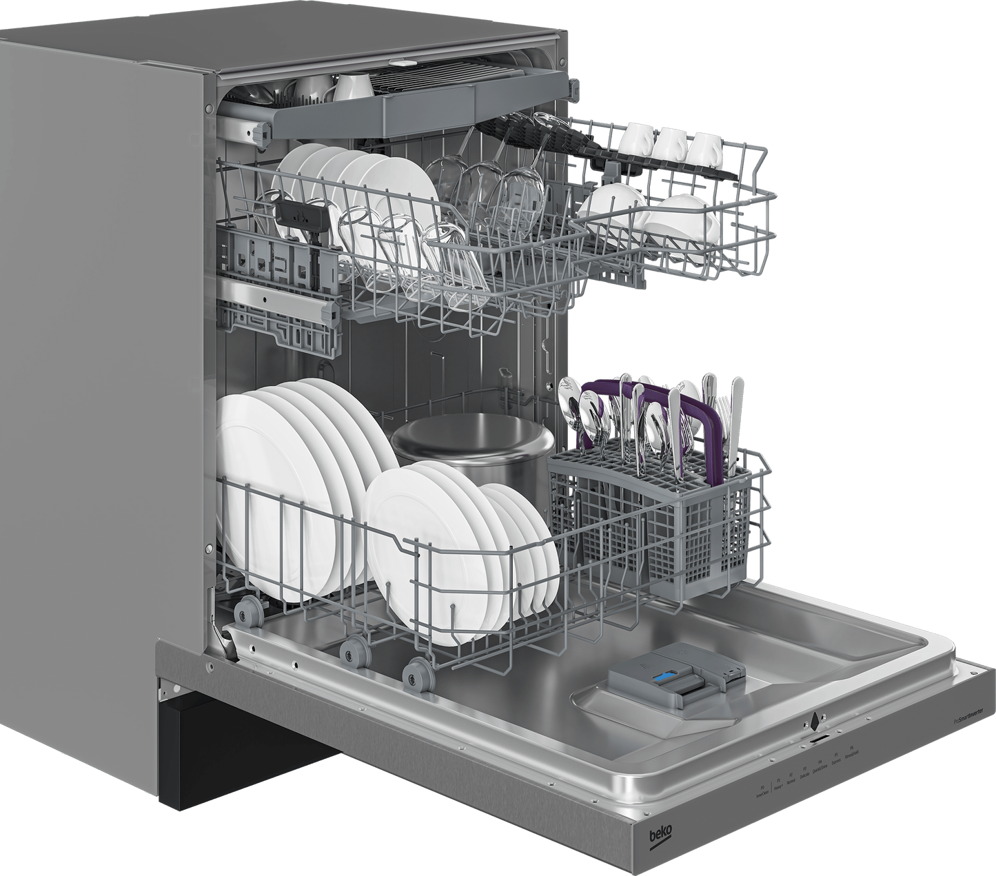 BEKO DUT36522X Tall Tub Dishwasher with (15 place settings, 45.0 in Stainless Steel