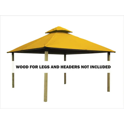 GREE Riverstone Industries ACACIA AGK12-SD 12 sq. ft. Gazebo Roof Framing And Mounting Kit with Sundura Canopy
