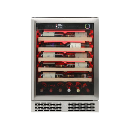 Vinotemp Vinoglow 41-Bottle Single-Zone Wine Cooler, Stainless Steel - VTWC041EVGSS