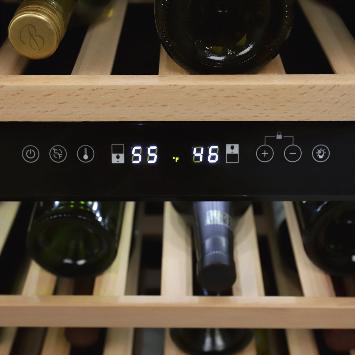 Avanti DESIGNER Series Dual-Zone Wine Cooler, 46 Bottle Capacity - WCD46DZ3S