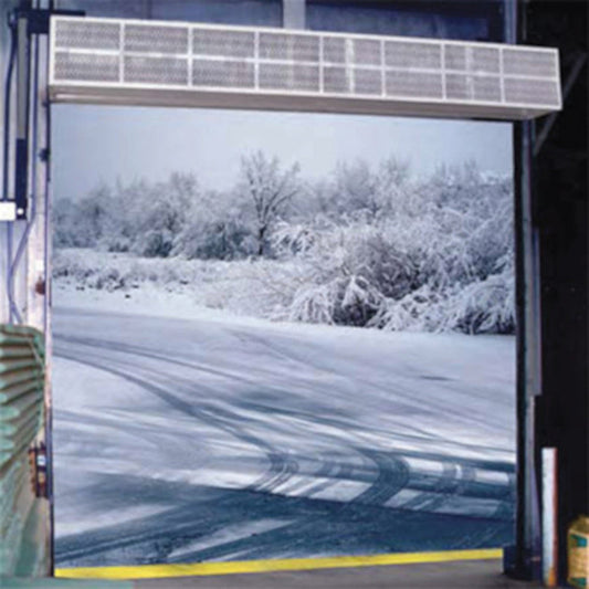 Curtron S-LI-84-2-EH-FILTER 85" Heated Light Industrial Air Curtain with Filter - CUSLI842EHFILTER