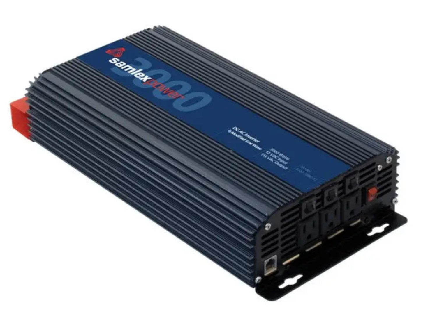 Samlex Solar Power Inverter Inverts 12 Volt DC To 115 - S6ASAM300012