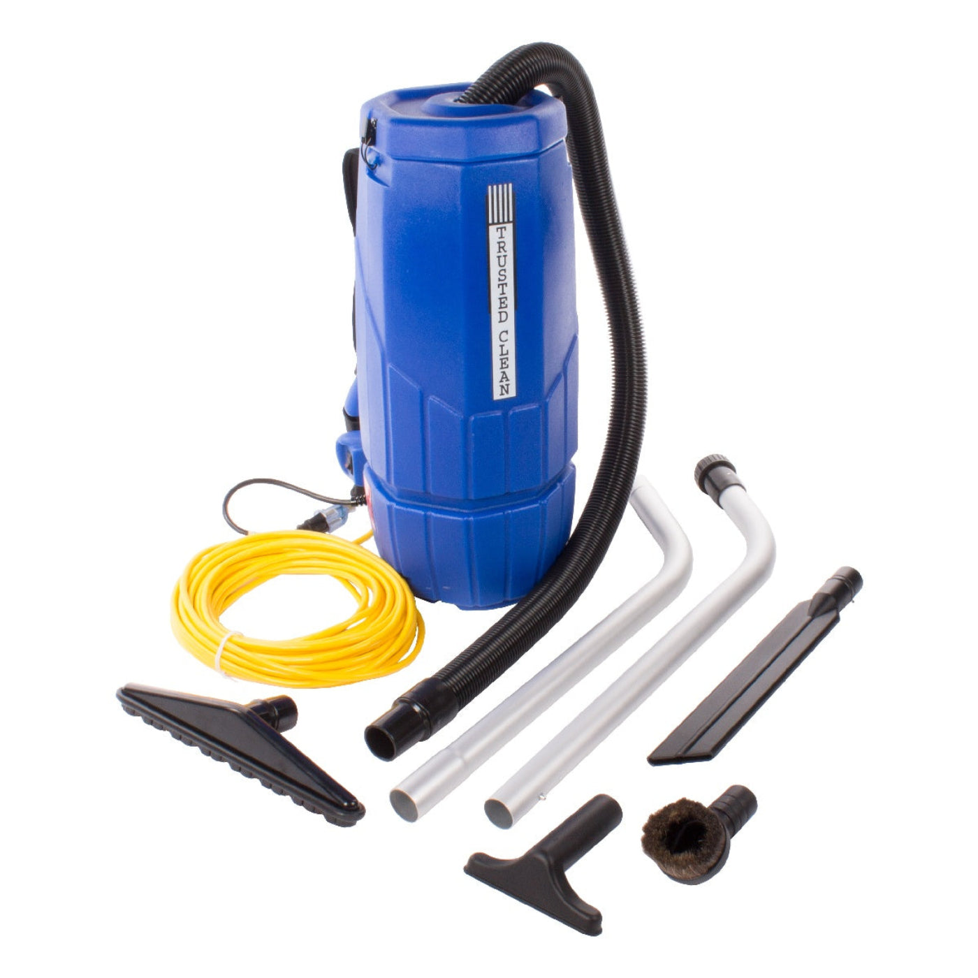 Trusted Clean 10 Qt. Backpack Vacuum Cleaner w/ 5 Piece Tool Kit - SAN-20-1001-PAC-DKBL