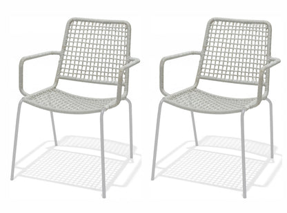 Midtown Concept Oberon Grey Stacking Indoor Dining Chair - 4PC - SC OBERON BLK