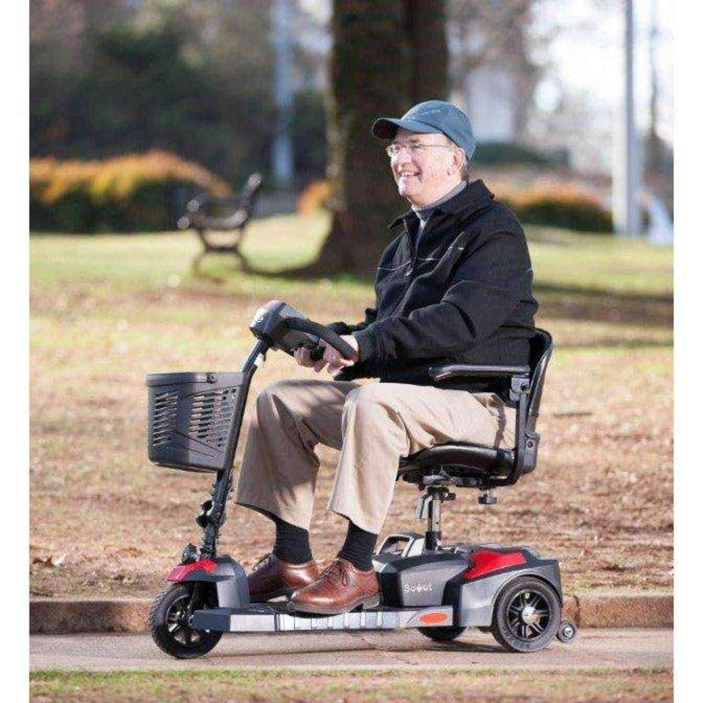 Drive Medical Scout Compact 3-Wheel Travel Power Scooter - DM-SFSCOUT3